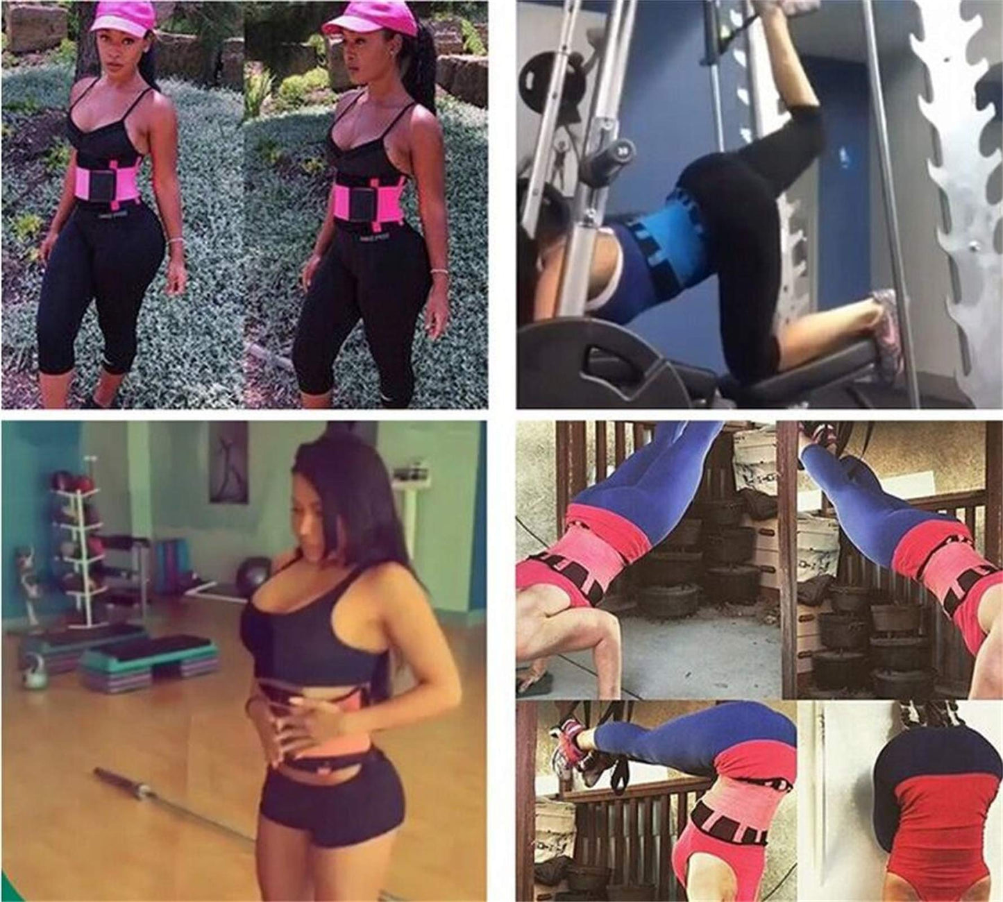 VENUZOR Waist Trainer Belt for Women - Waist Cincher Trimmer - Slimming Body Shaper Belt - Sport Girdle Belt (UP Graded)(Hot Pink,Small)