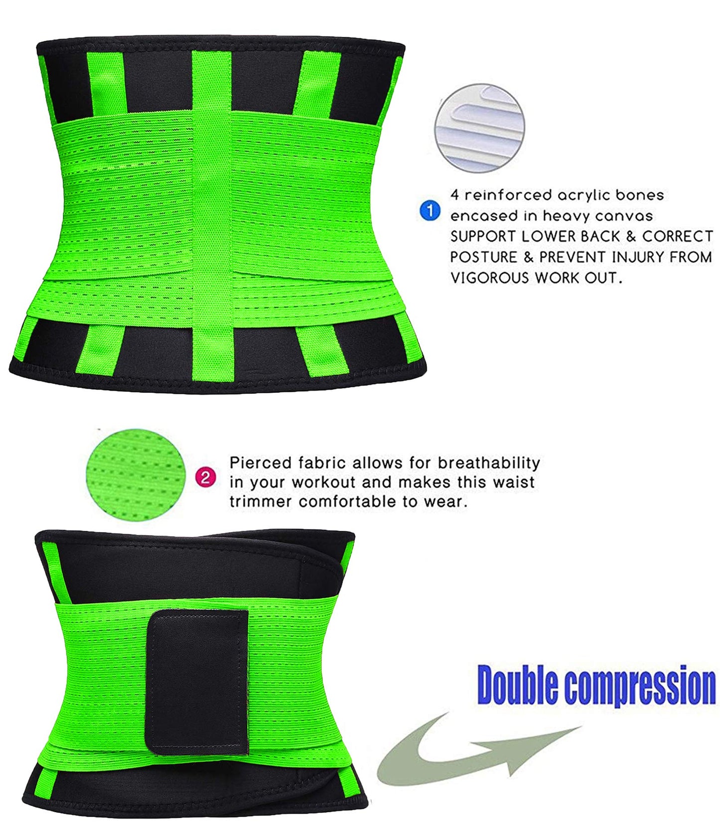 VENUZOR Waist Trainer Belt for Women - Waist Cincher Trimmer - Slimming Body Shaper Belt - Sport Girdle Belt (UP Graded)(Hot Pink,Small)