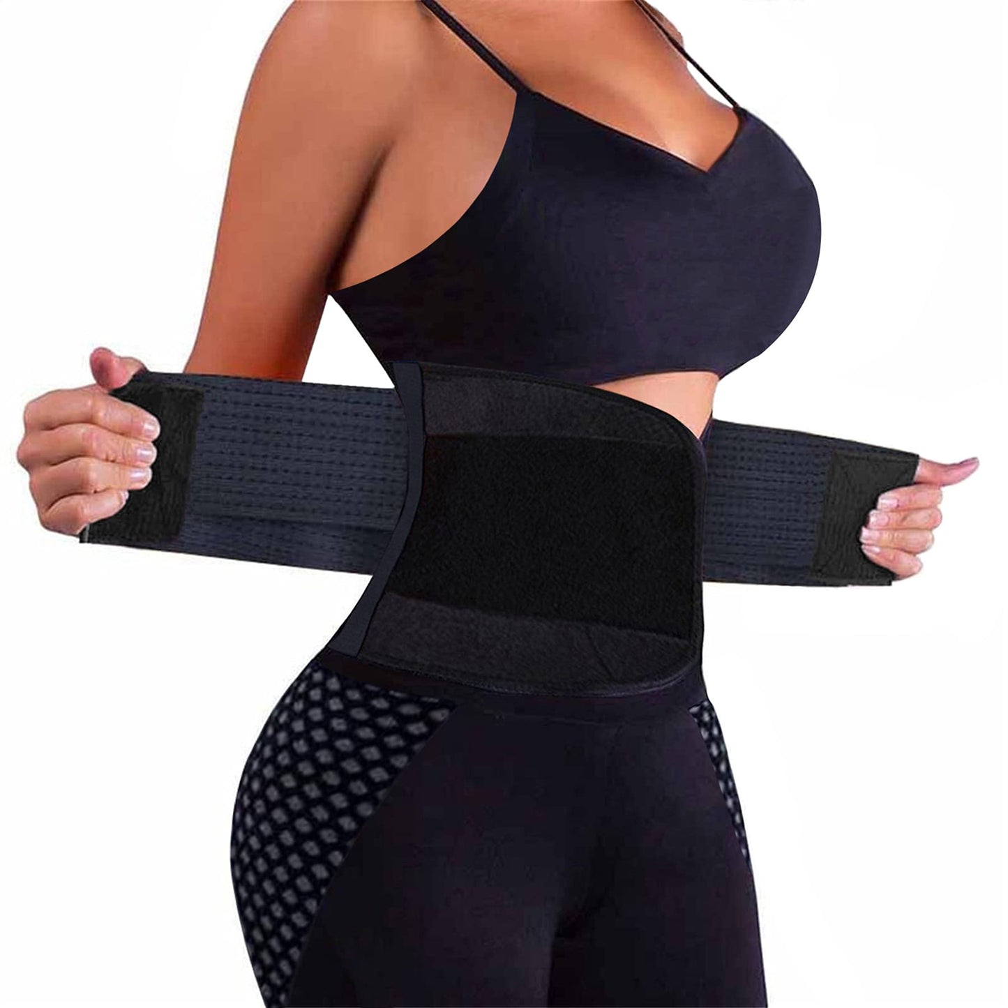 VENUZOR Waist Trainer Belt for Women - Waist Cincher Trimmer - Slimming Body Shaper Belt - Sport Girdle Belt (UP Graded)(Hot Pink,Small)