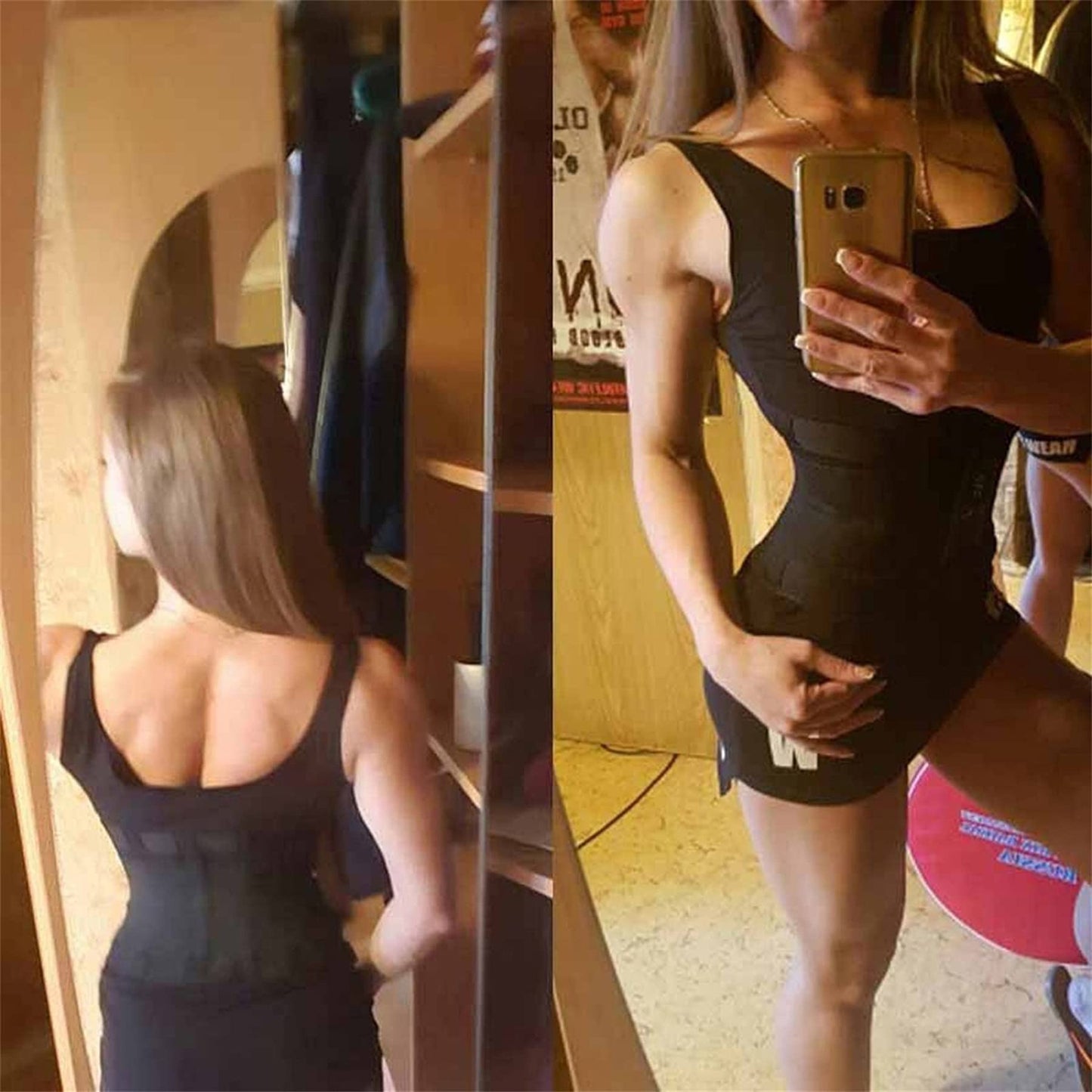 VENUZOR Waist Trainer Belt for Women - Waist Cincher Trimmer - Slimming Body Shaper Belt - Sport Girdle Belt (UP Graded)(Hot Pink,Small)