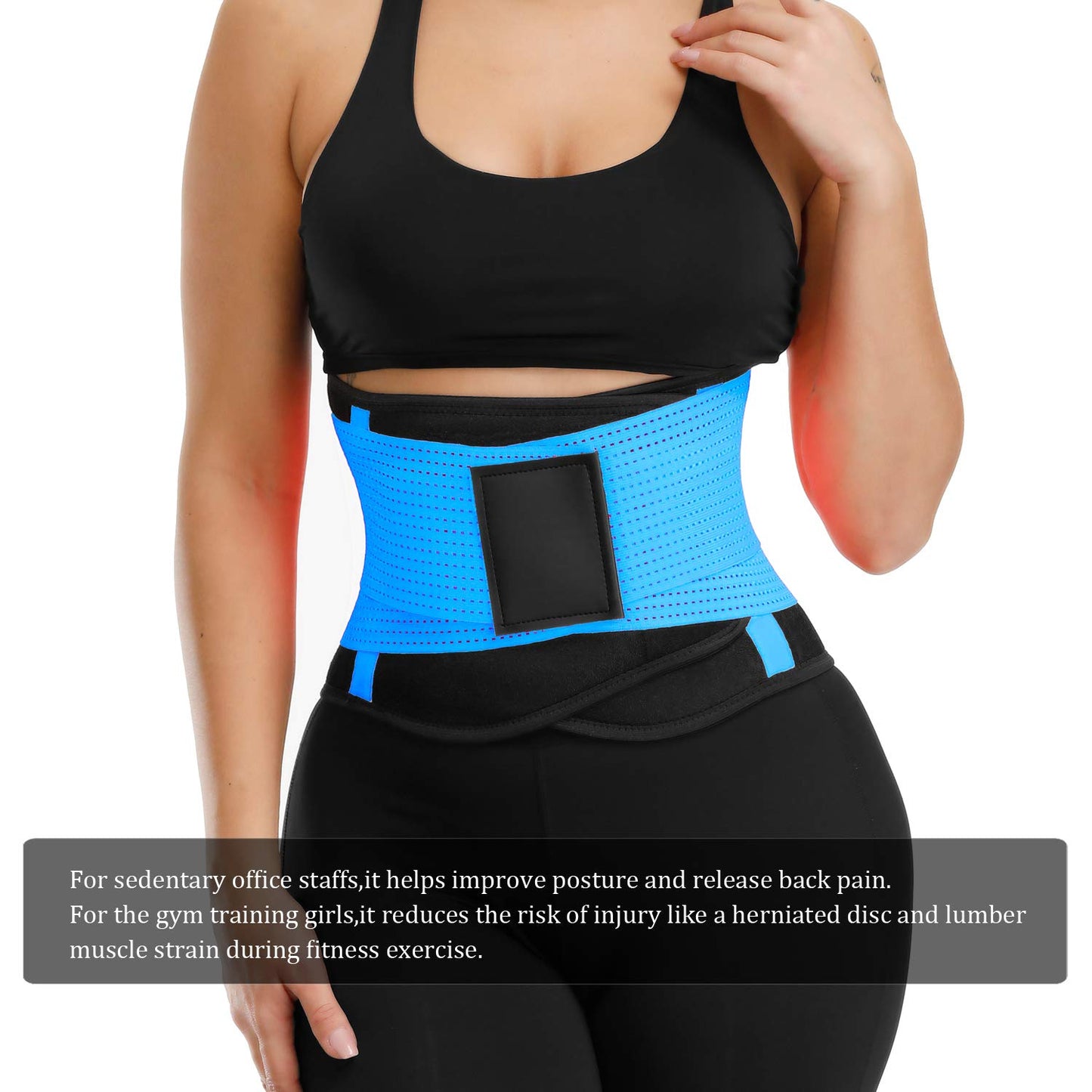 VENUZOR Waist Trainer Belt for Women - Waist Cincher Trimmer - Slimming Body Shaper Belt - Sport Girdle Belt (UP Graded)(Hot Pink,Small)